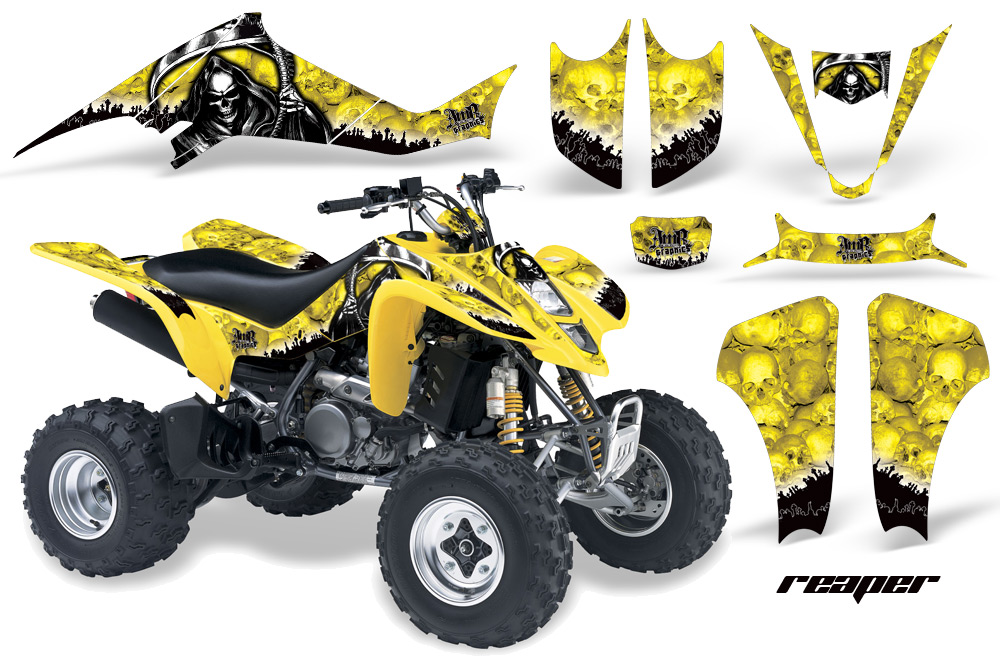 Suzuki LTZ 400 03-08 Graphics Reaper Yellow